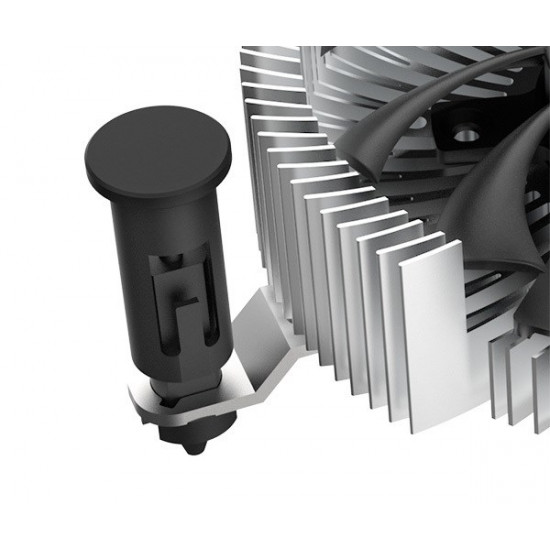 Akasa AK-CC6601EP01 computer cooling system Processor Heatsink/Radiator 7.5 cm Aluminium, Black 1 pc(s)