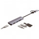 4smarts 5 in1 Universal Mulitport USB Hub spacegrau