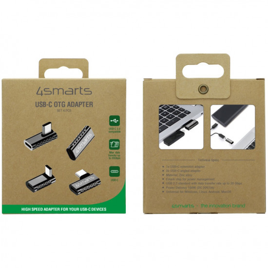 4smarts USB-C OTG Adapter Set 4 Stk.