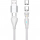 4smarts USB-C/A 540 Magnetkabel GravityCord 100W 1.8m wei