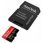 SanDisk Extreme PRO microSDXC 256GB + SD Adapter + 2 years RescuePRO Deluxe up to 200MB/s & 140MB/s Read/Write speeds A2 C10 V30 UHS-I U3