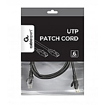 PATCH CABLE CAT6 UTP 1M/BLACK PP6U-1M/BK GEMBIRD