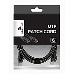 GEMBIRD PP6U-2M/BK Gembird UTP Cat6 Patch cord 2 m black