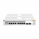 HPE - Aruba Instant On 1930 8G Class4 PoE 2SFP 124W Switch - L3 - managed - 8 x 10/100/1000 (PoE) + 2 x Gigabit SFP an Rack montierbar PoE (124 W)