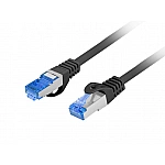 Lanberg PATCHCORD CAT.6A S/FTP LSZH CCA 0.5M SCHWARZ FLUKE Z - Netzwerk - CAT 6a (PCF6A-10CC-0050-BK) - Netzwerk - CAT 6a