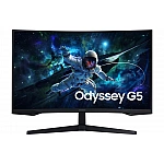 LCD Monitor SAMSUNG Odyssey G5 32 Gaming/Curved Height adjustable Matte Panel VA 2560x1440 16:9 165 Hz 1 ms Color Black LS32CG552EUXEN