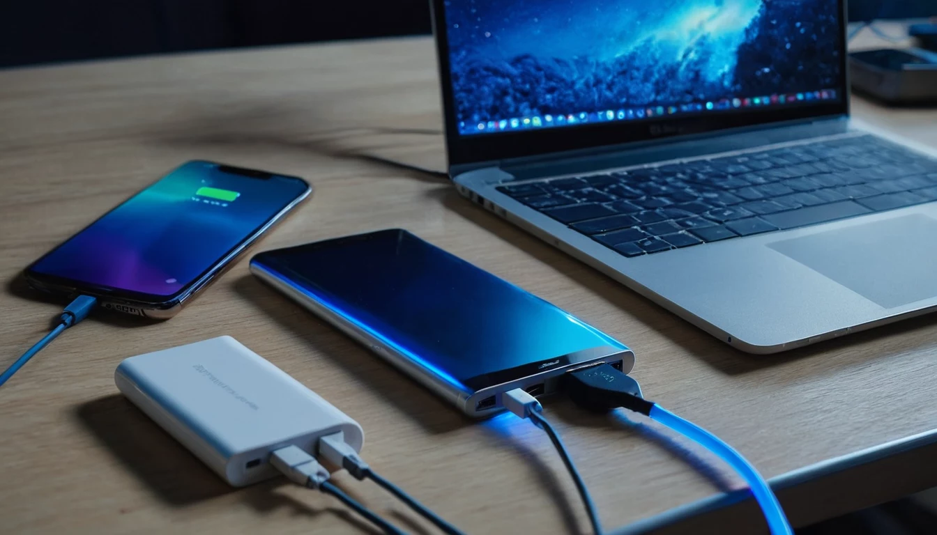 Ārējais akumulators lādē viedtālruni un klēpjdatoru pa USB-C