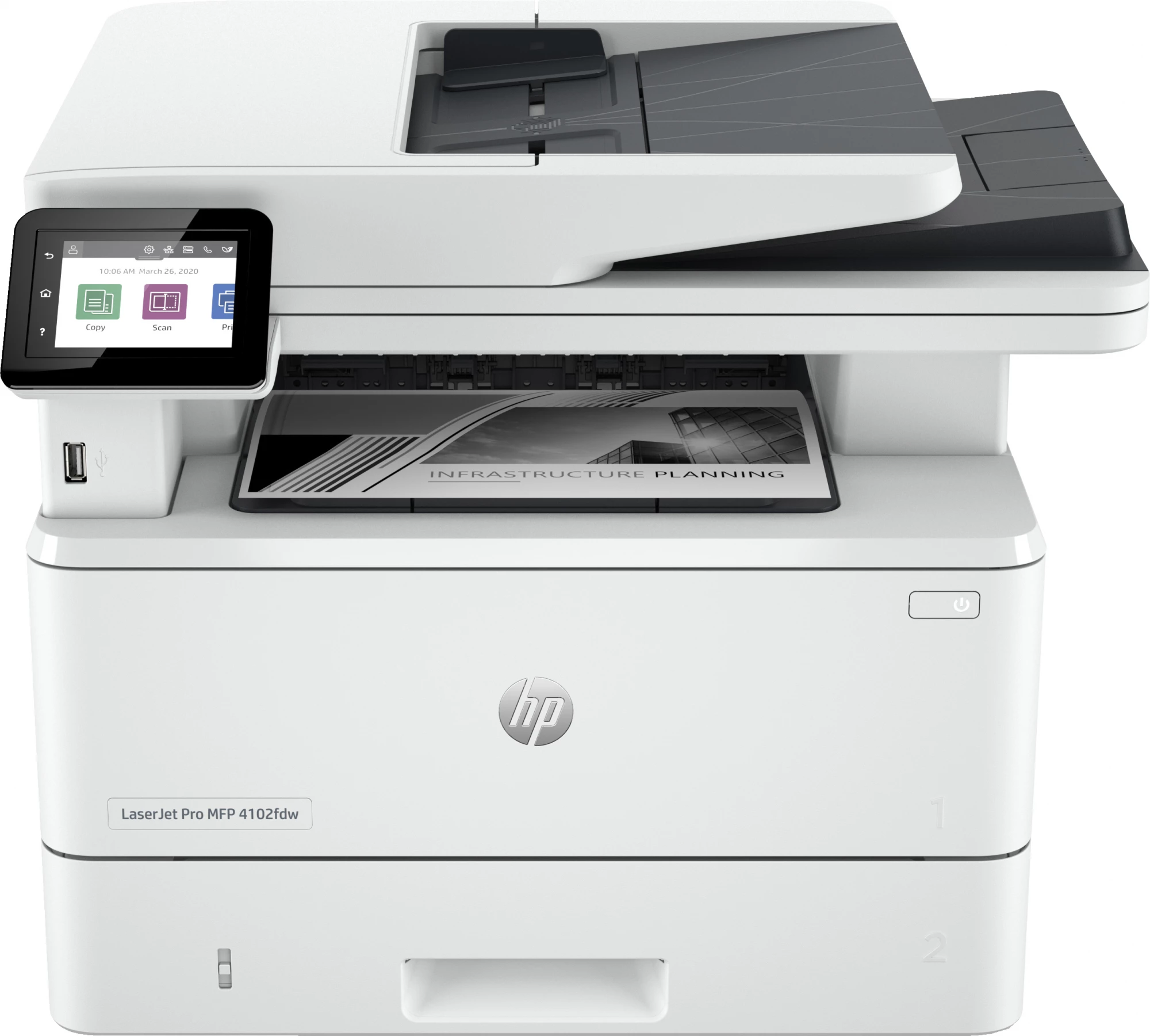 HP LaserJet Pro MFP 4102dw printeris