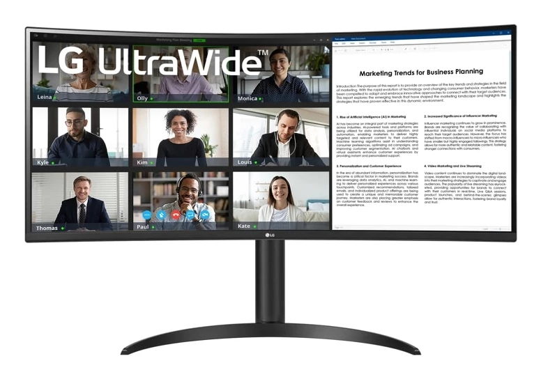 LG 34WR55QK-B monitors 86.4 cm