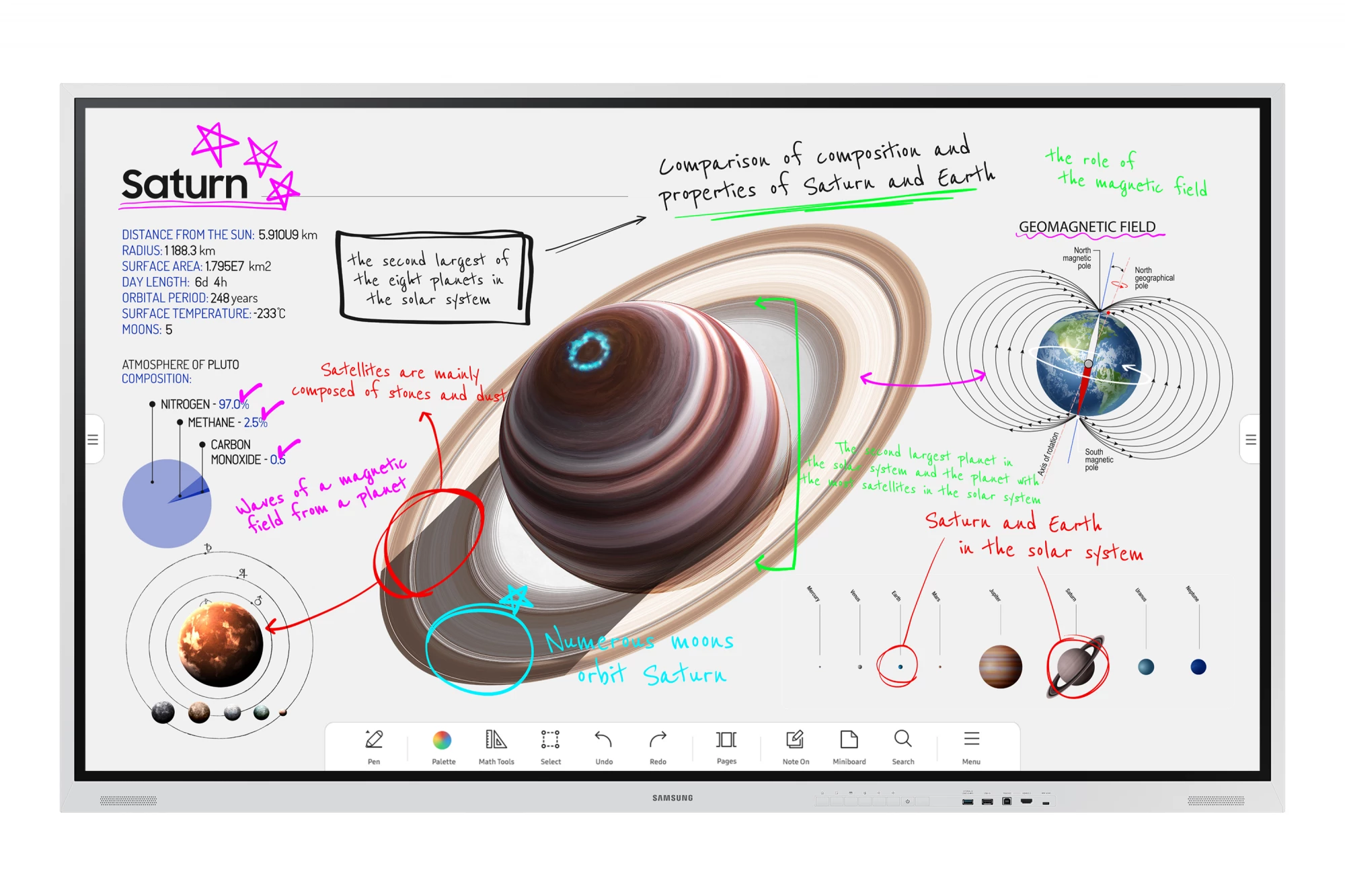 Samsung WM85B interaktīvā tāfele 2.16