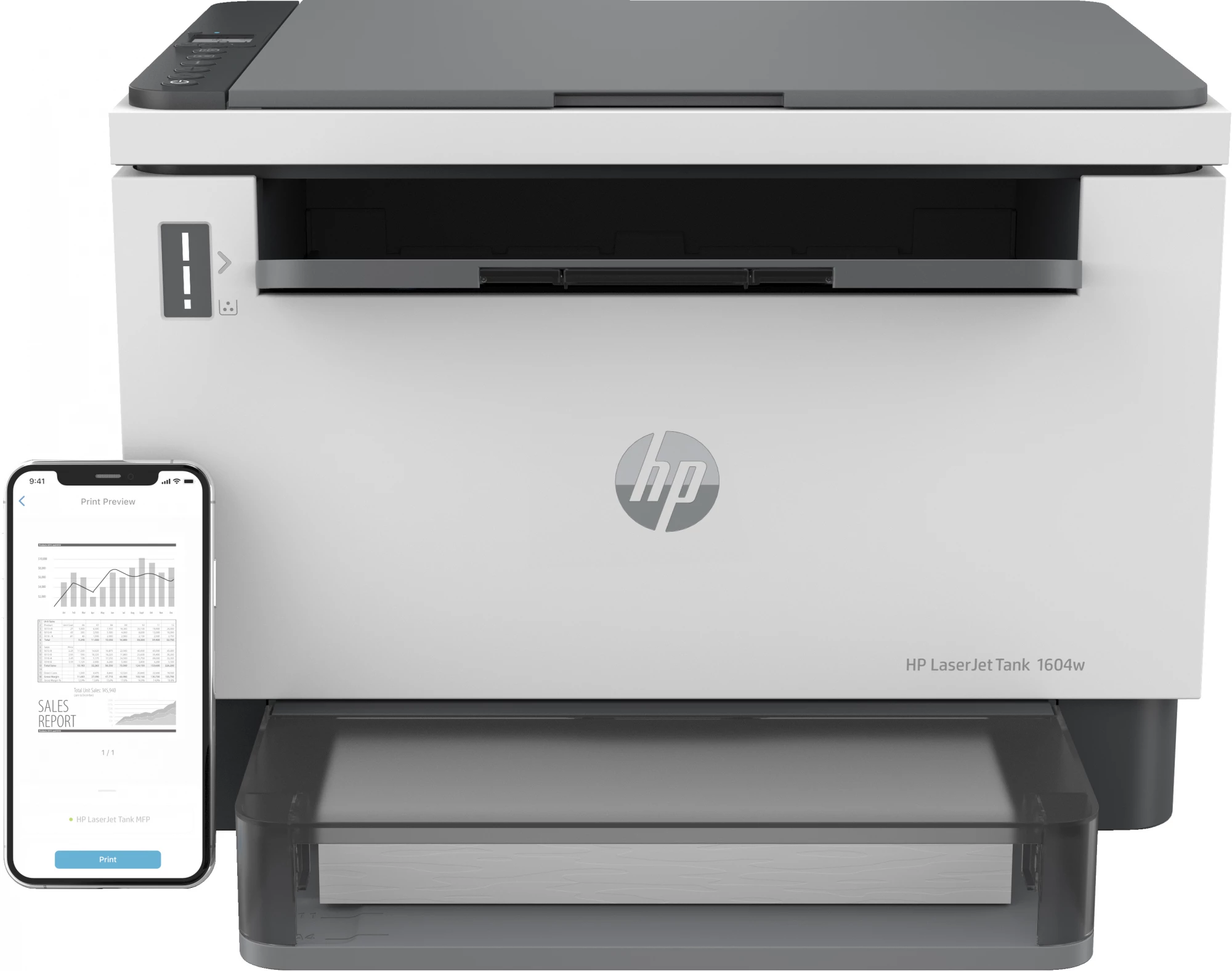 HP LaserJet Tank MFP 1604w printeris