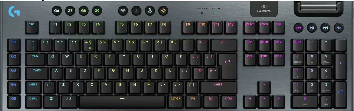 Logitech G915 X Lightspeed bezvadu zema