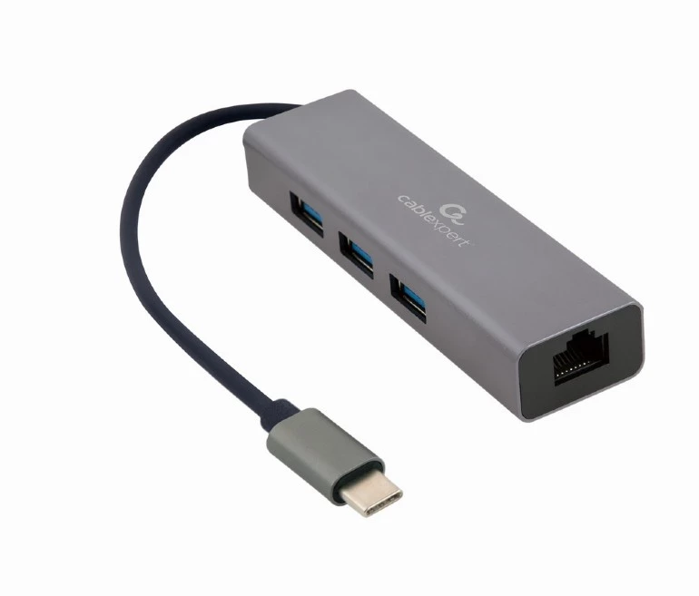 Docking adapter Gembird A-CMU3-LAN-01 — USB-C