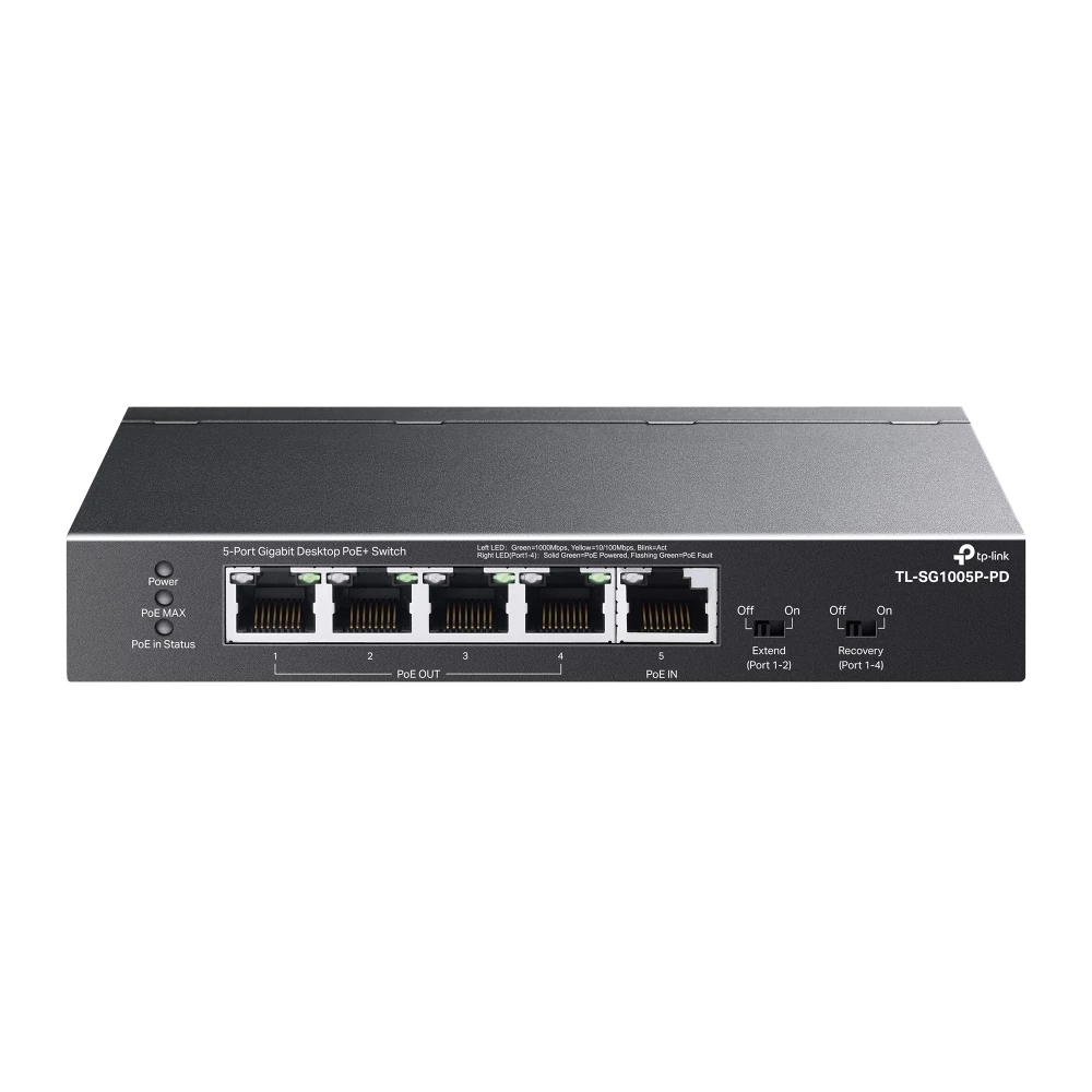 TP-Link TL-SG1005P-PD tīkla slēdzis Gigabit Ethernet