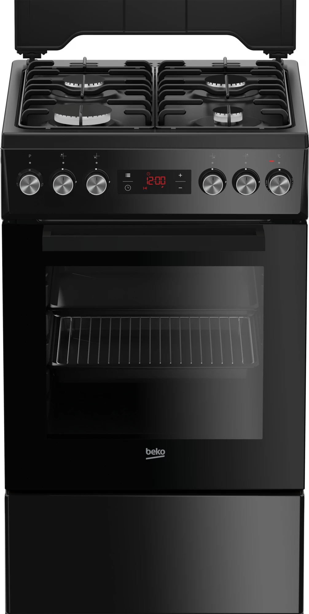 Beko FSE52321DBD brīvstāvoša plīts, gāzes virsma