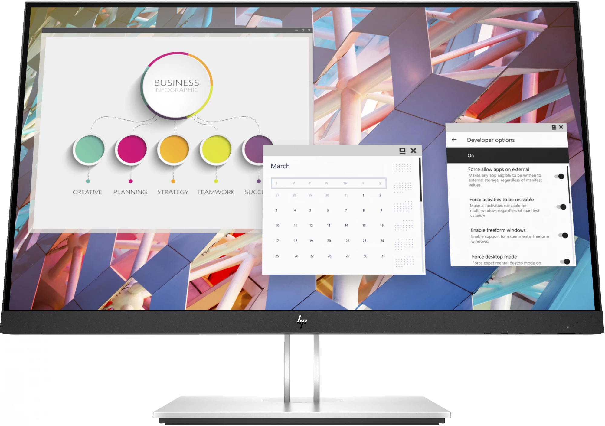 HP E24 G4 FHD monitors, 60