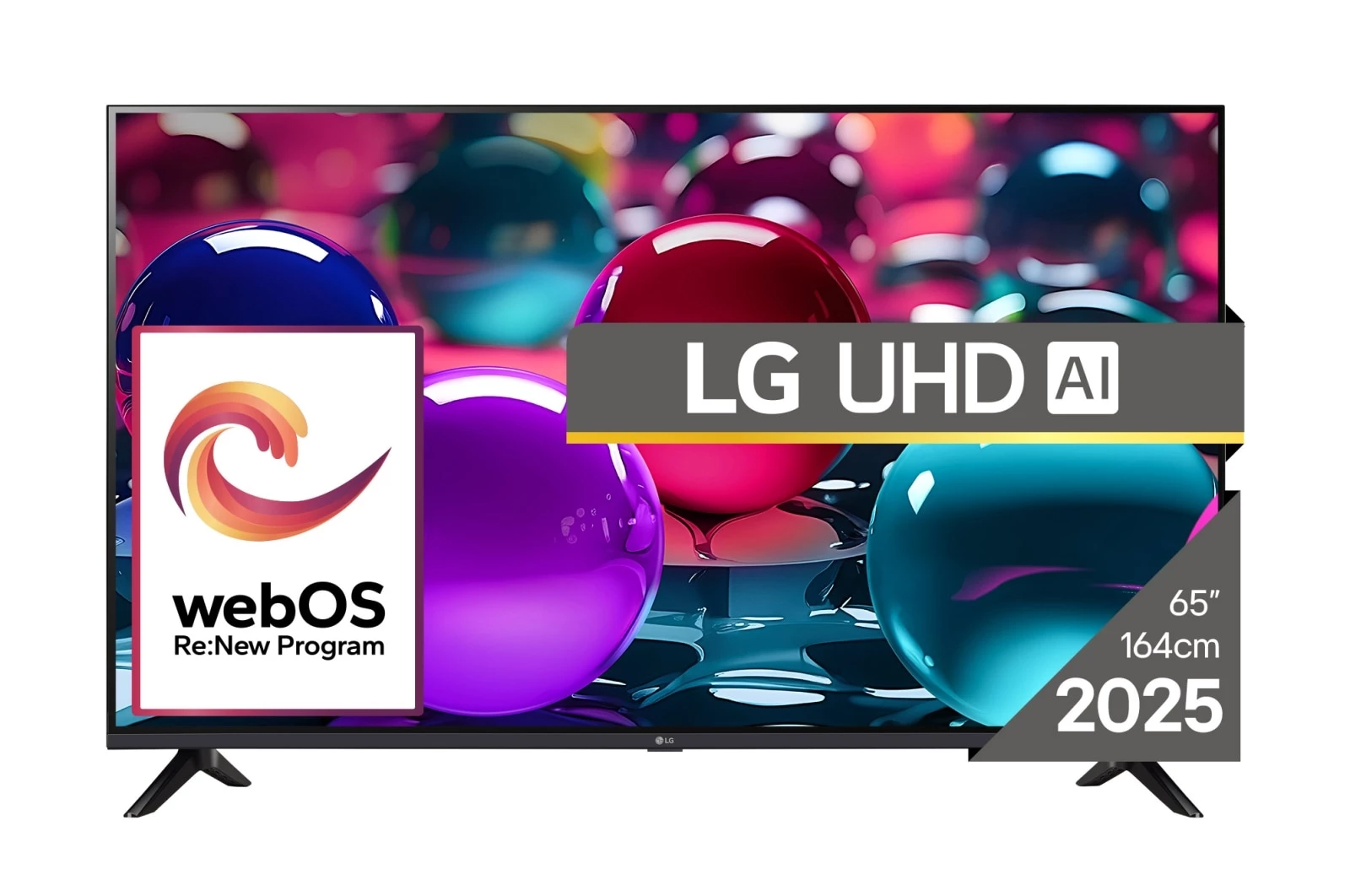 LG UHD AI 65UA73003LA televizors 165