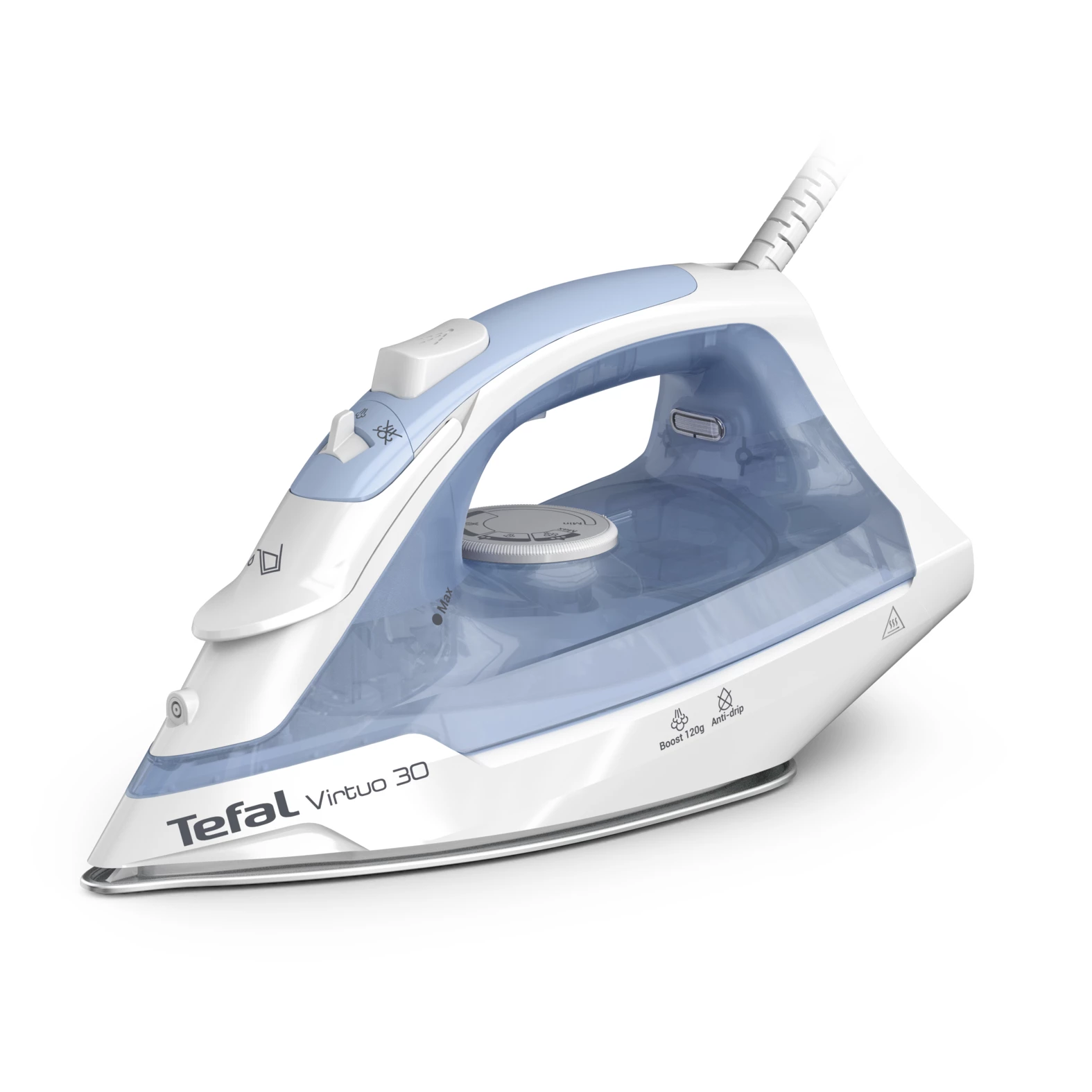 Tefal Virtuo 30 FV2C41E0 gludeklis, sausā