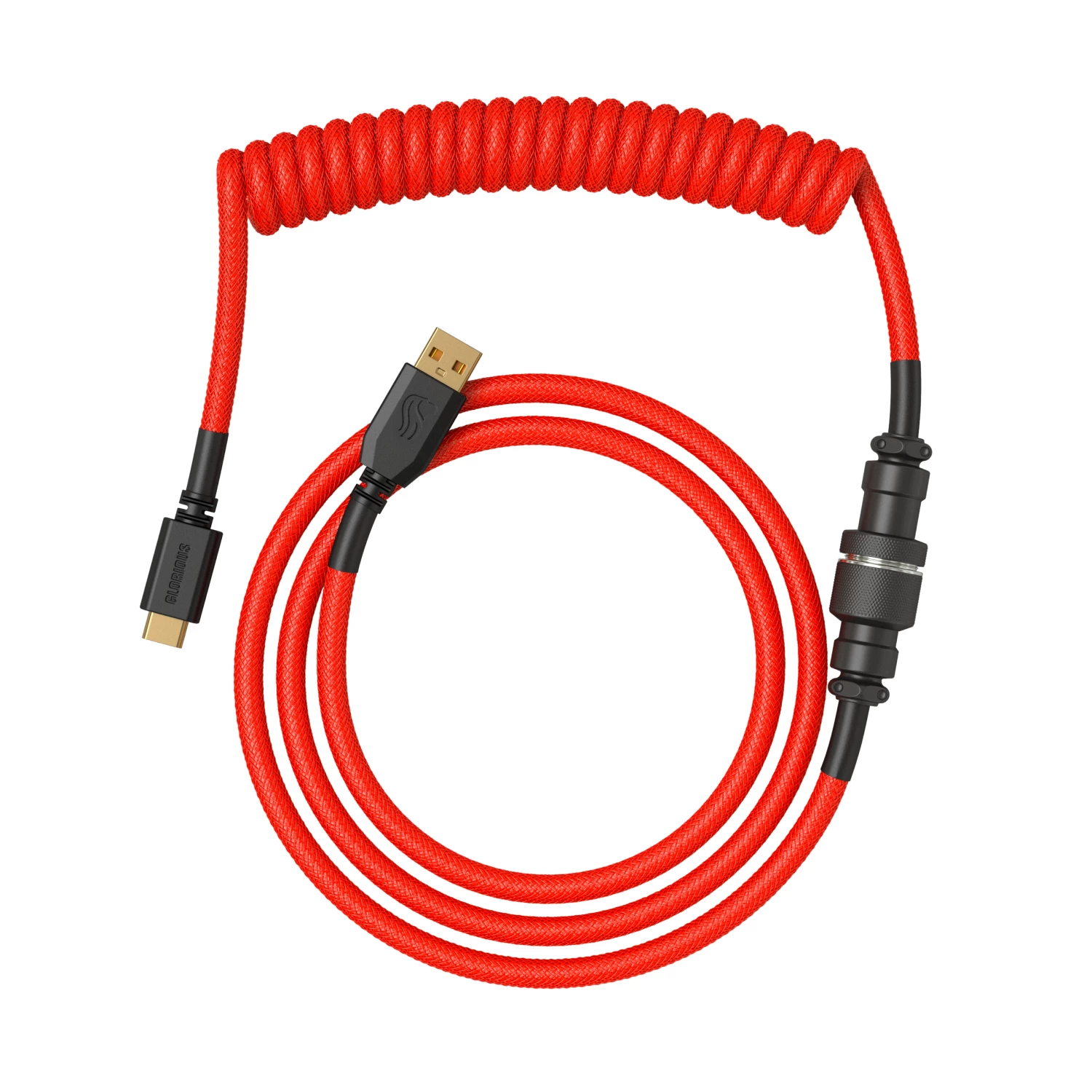 Coiled USB kabelis GLORIOUS GMMK Crimson