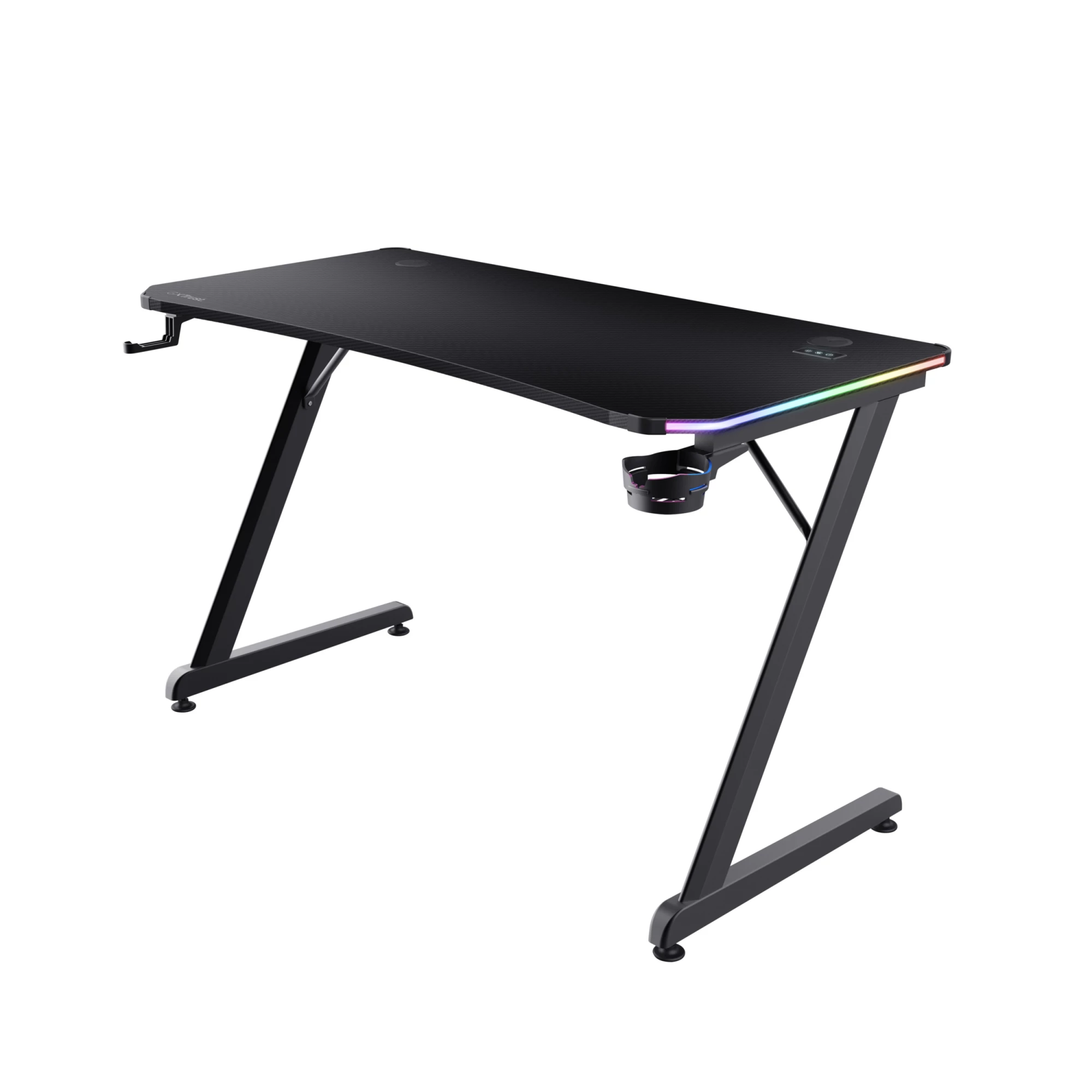 Taisnstūra galds TRUST GXT 709 LUMINUS