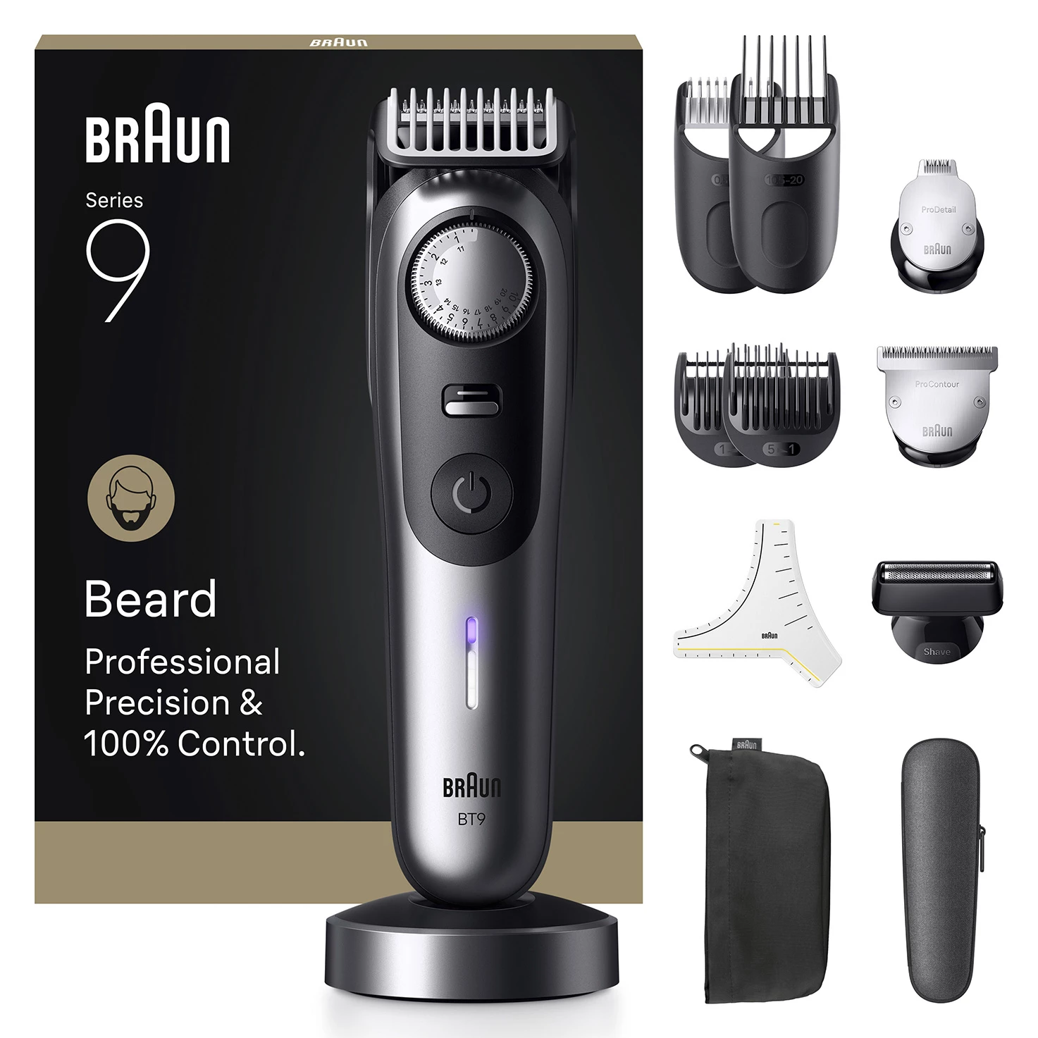 Braun BeardTrimmer 9 BT9560 bārdas trimmeris