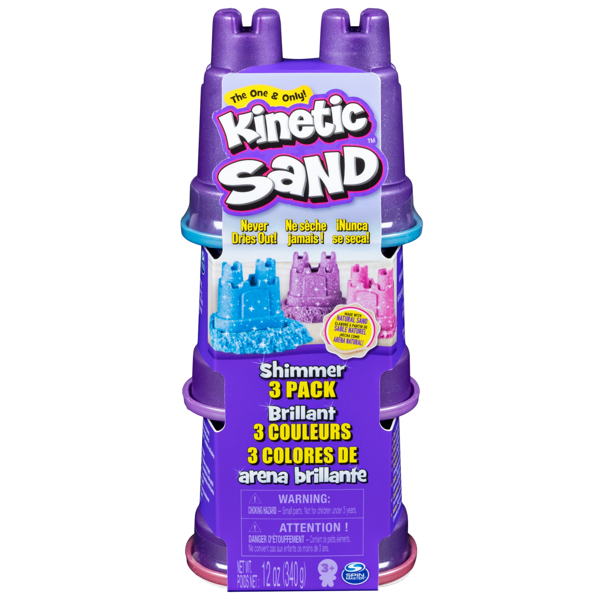 Kinetic Sand Shimmer 3 komplekts ar