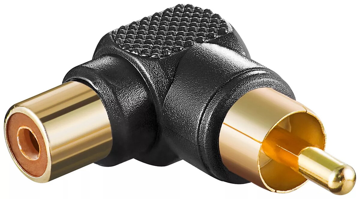 RCA Adapter 90° Goobay 11685