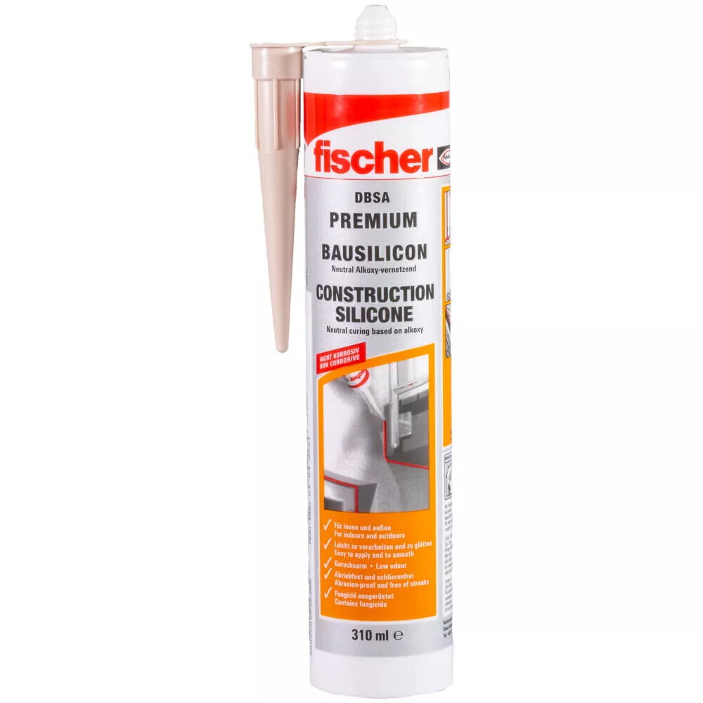 Silikona hermētiķis Fischer 512213 Pelēks