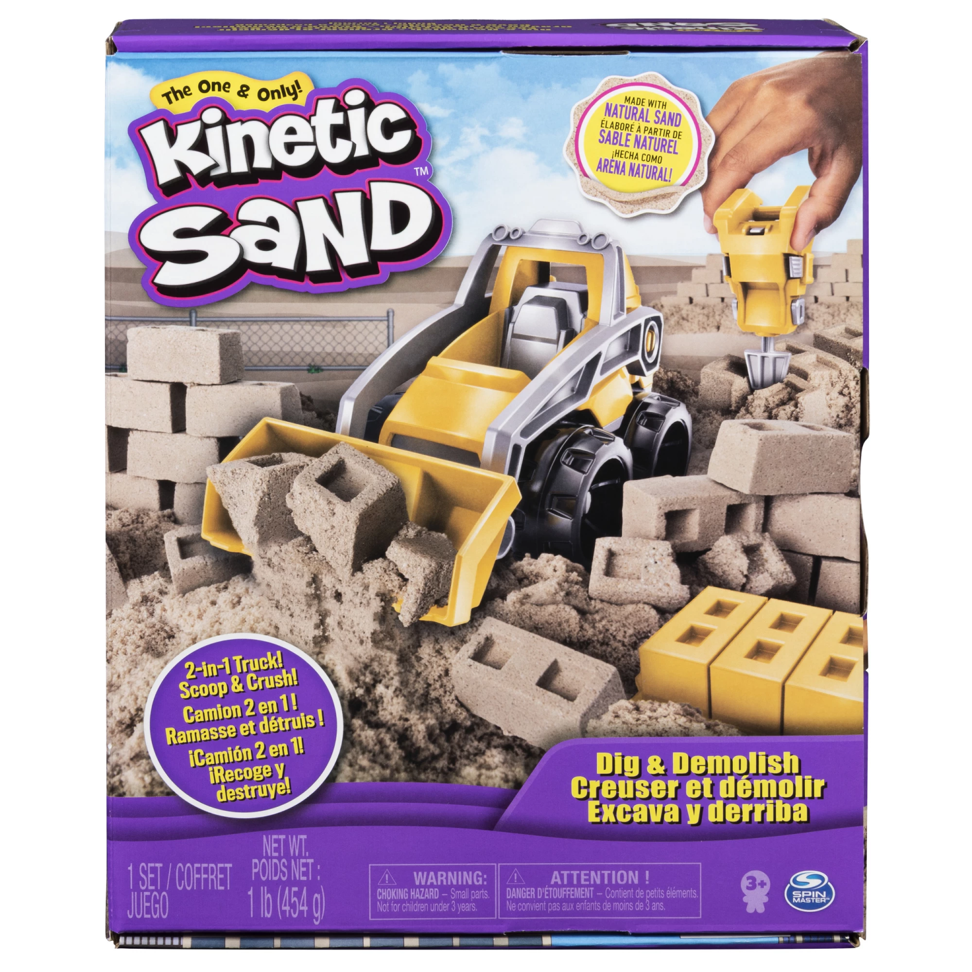 Kinetic Sand Dig N` Demolish komplekts