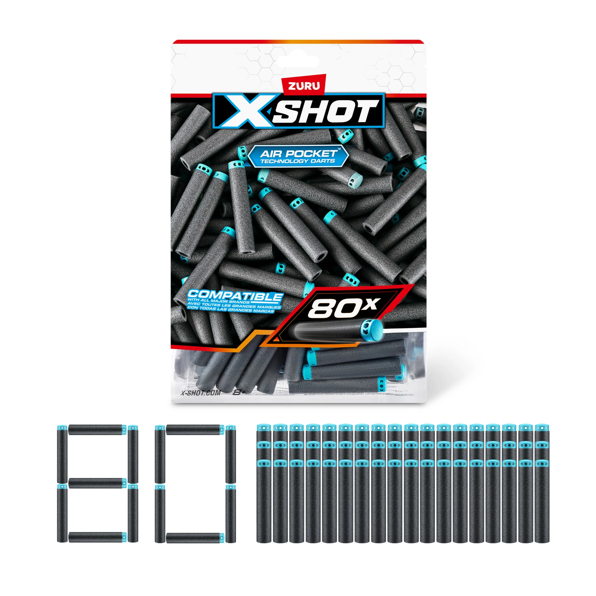 XSHOT Excel Darts Papildinājuma Paka (80
