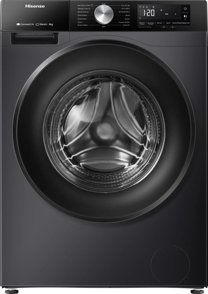 Veļas mazgājamā mašīna Hisense WF3S8043BB3, priekšējā