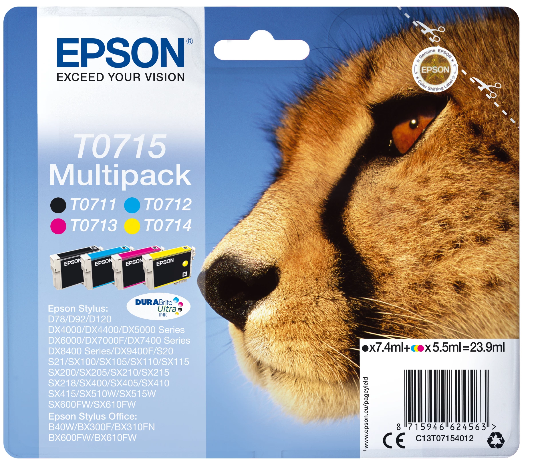 Epson DURABrite Ultra tintas komplekts 4