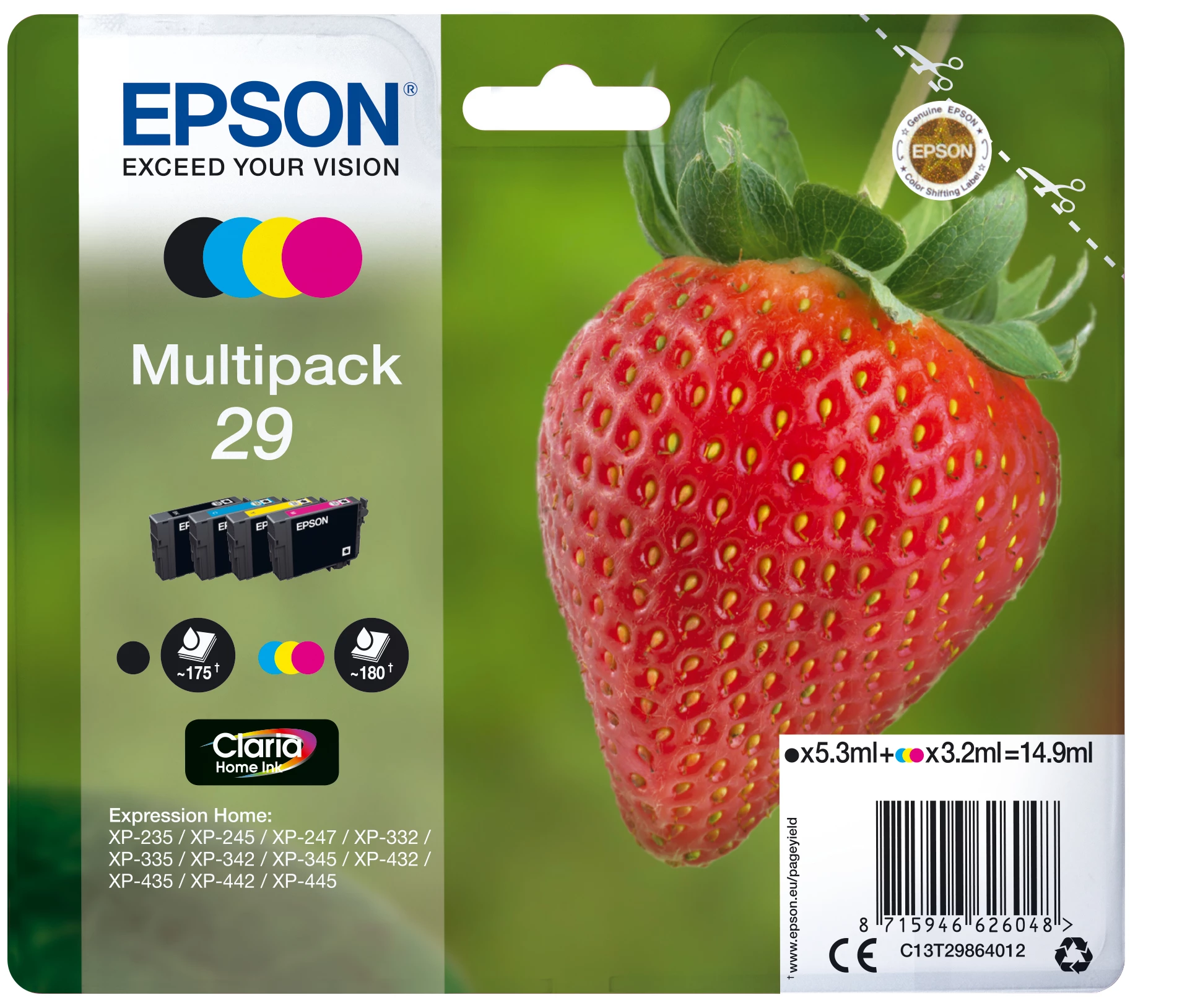 Epson Strawberry Multipack 4 krāsas 29