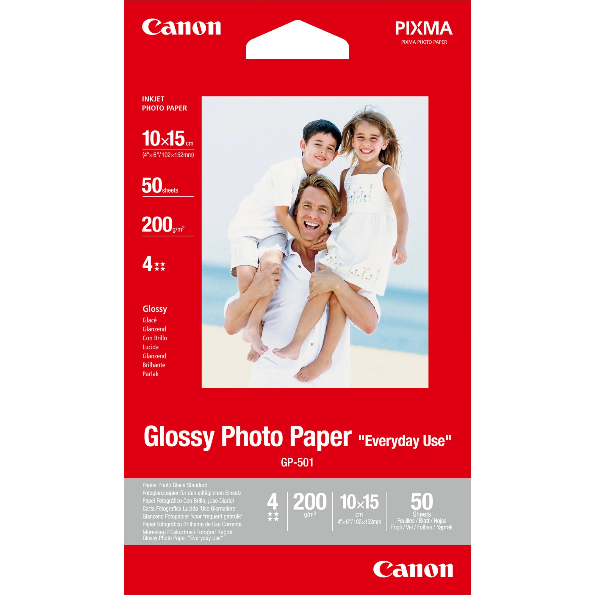 Canon GP-501 Glancēts fotopapīrs 10x15 cm
