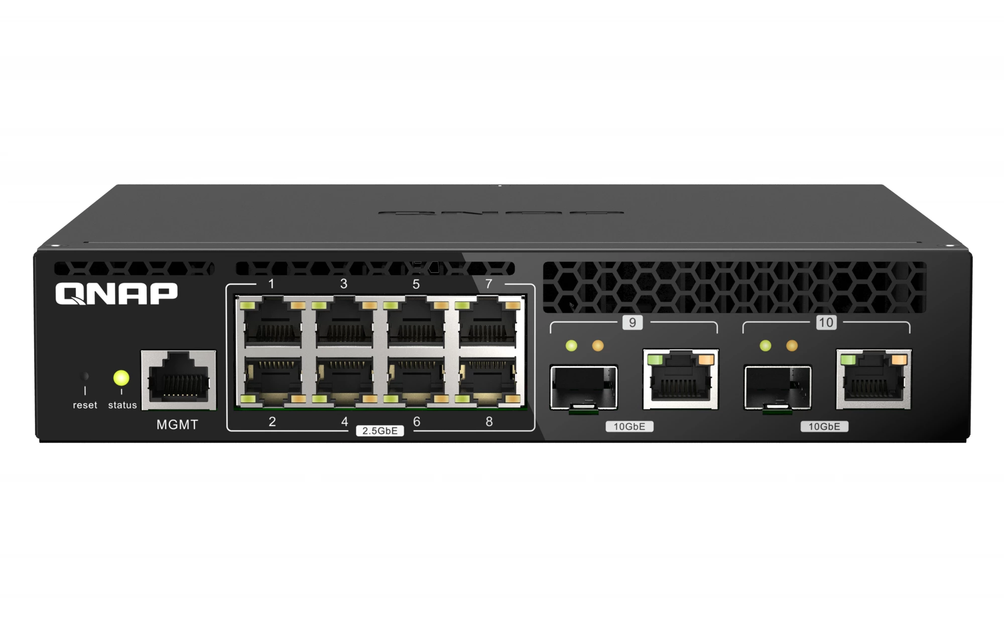QNAP QSW-M2108R-2C tīkla slēdzis, pārvaldāms L2