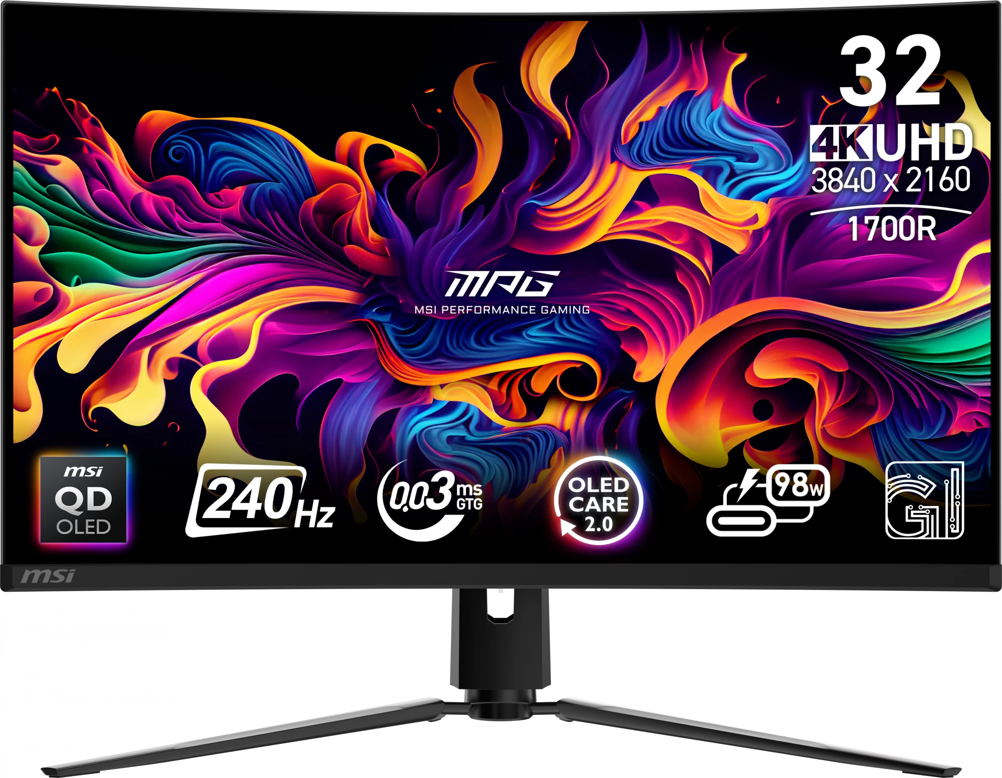 MSI MPG 321CURX QD-OLED dators 31
