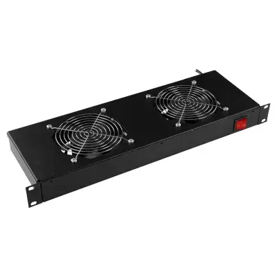 LOGON RAF310BL Melns 1U ventilatoru panelis