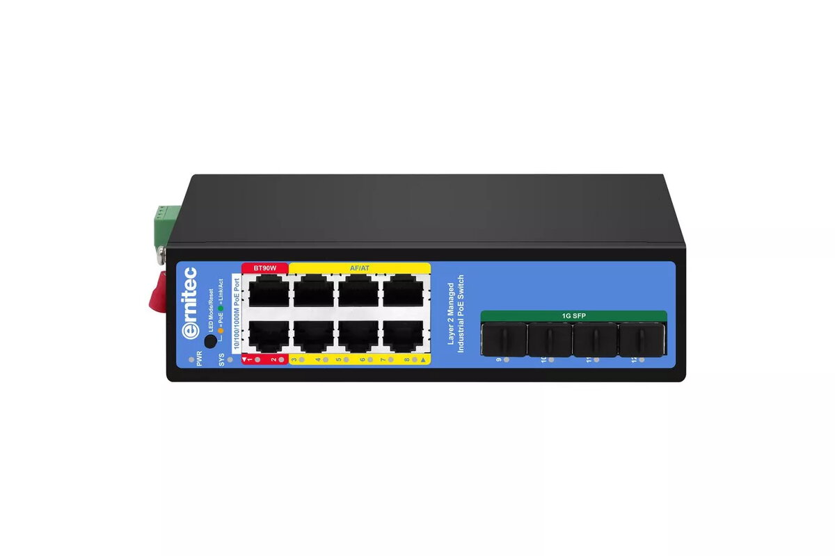 Tīkla slēdzis Ernitec ELECTRA-IM08-1GB 8 porti