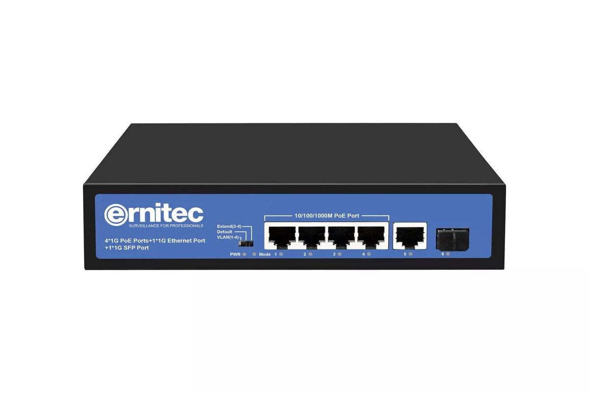 Tīkla slēdzis Ernitec ELECTRA-U04-1GB-60W 4 porti