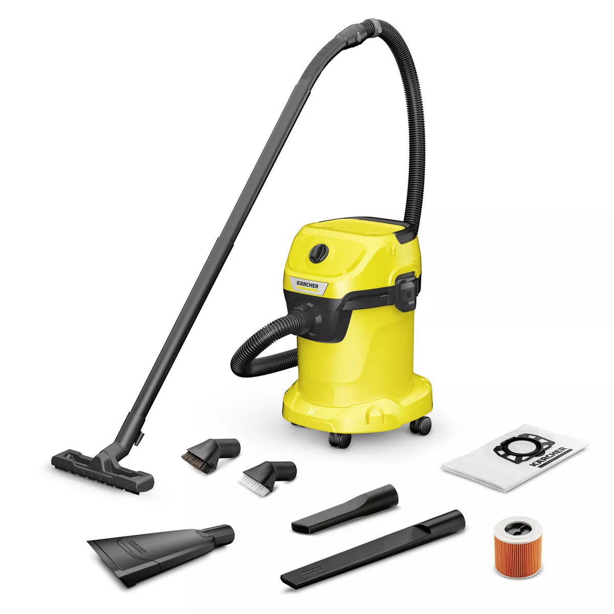 Slapjās un sausās putekļsūcējs Karcher WD