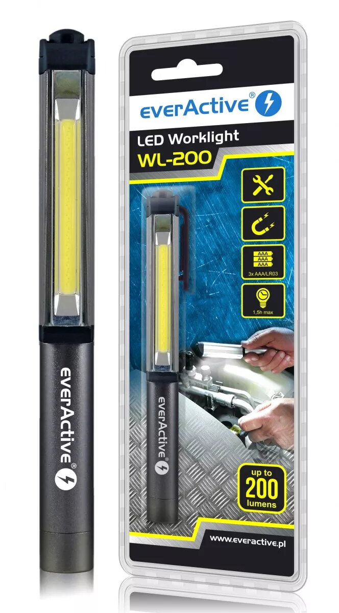Klipšu lukturītis everActive WL200, 3 W