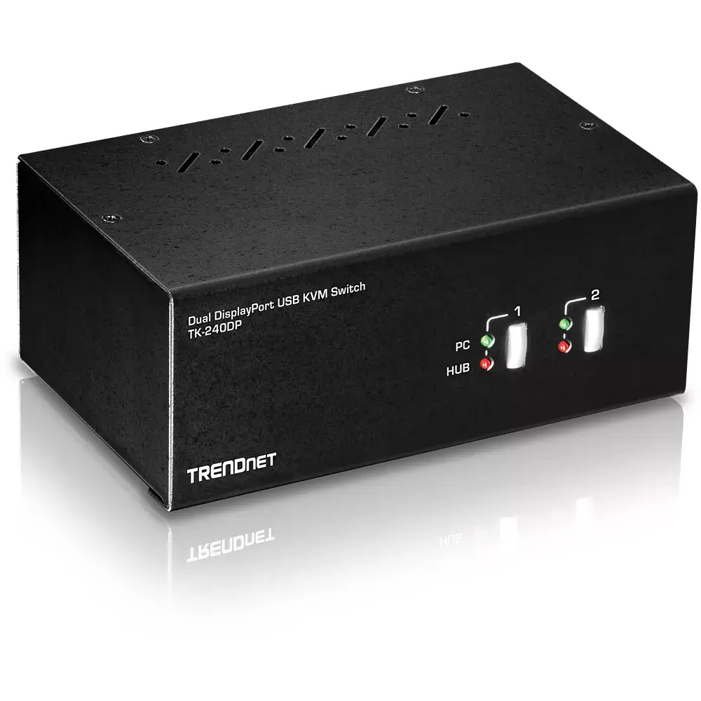 KVM slēdzis Trendnet TK-240DP 2-portu, Dual