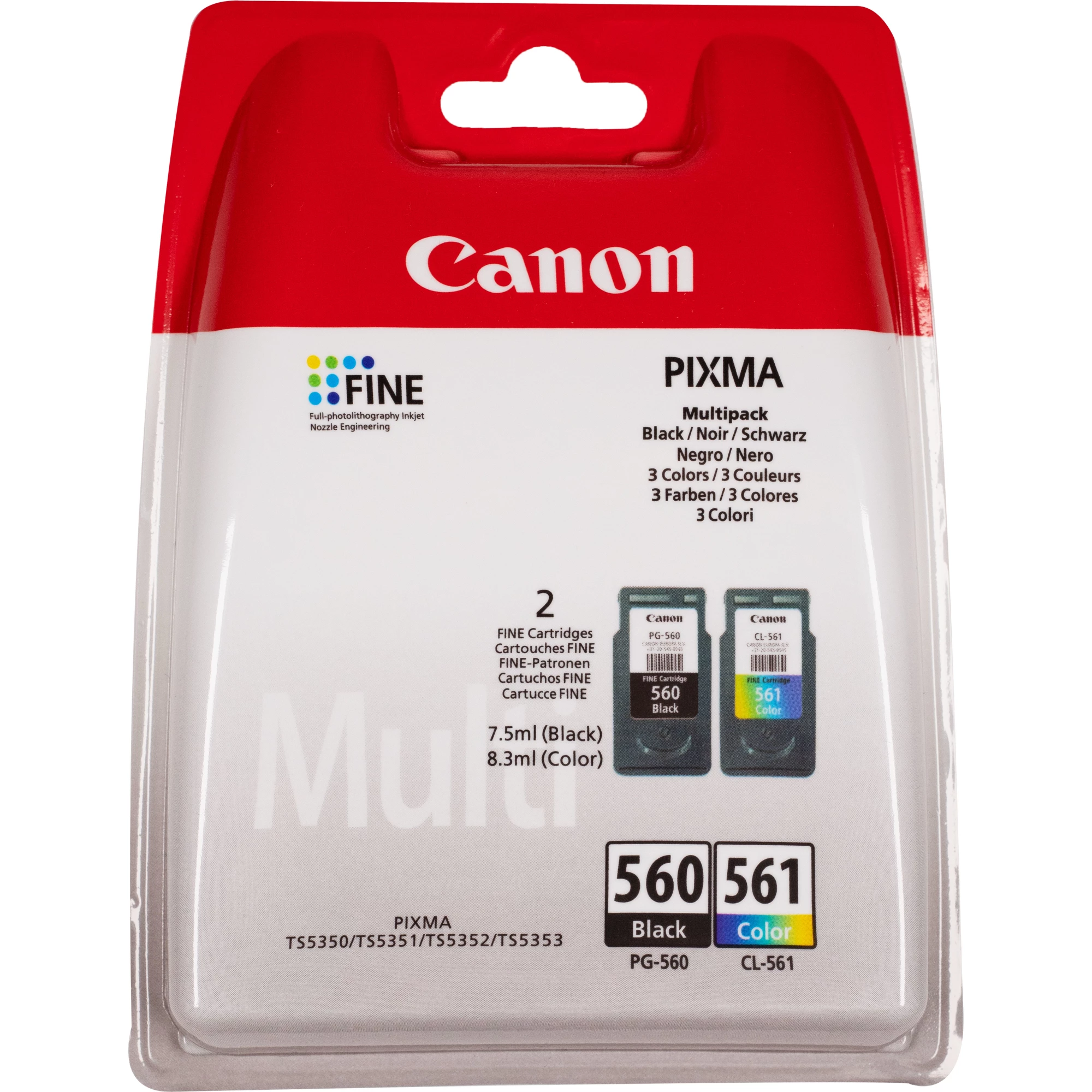 Canon PG-560 Black un CL-561 Colour