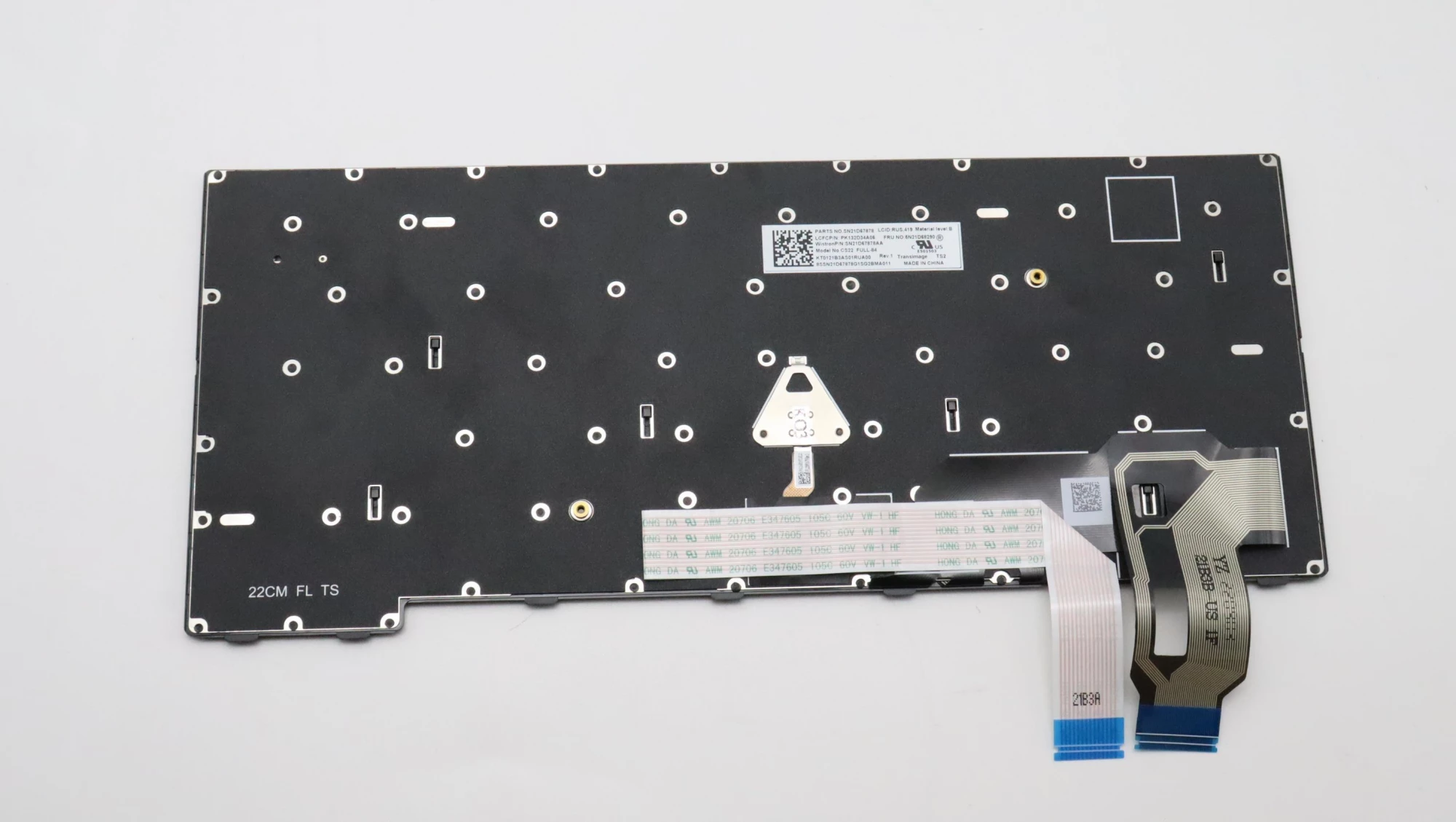 Tastatūra Lenovo 5N21D68205 dāņu izkārtojumam ThinkPad
