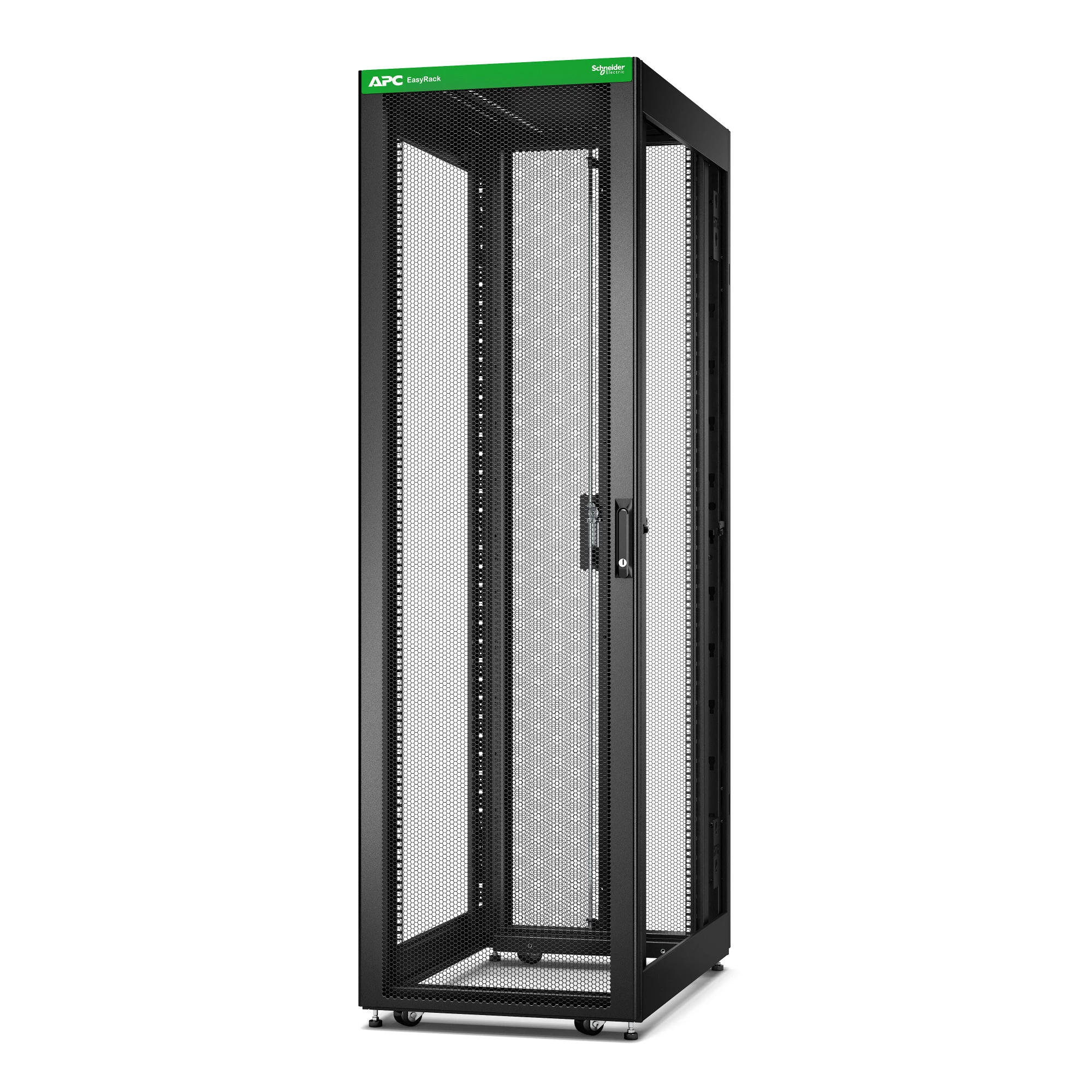 APC Easy Rack 42U, Melns, ar