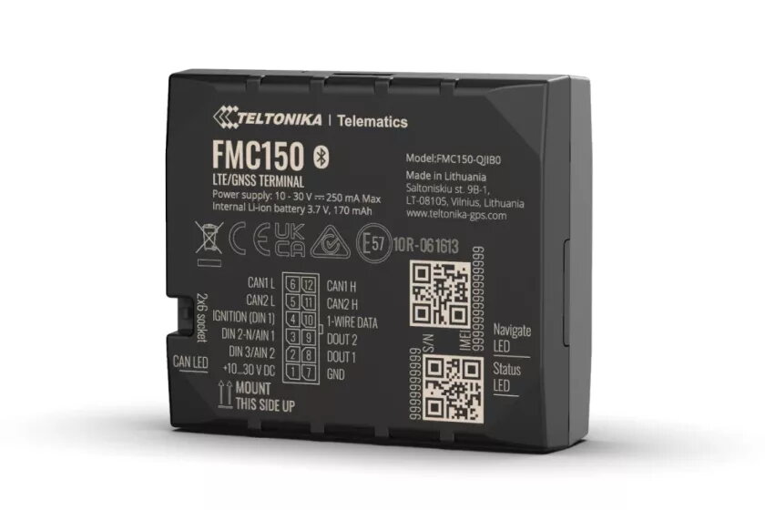 GPS izsekotājs Teltonika FMC150 Auto Melns