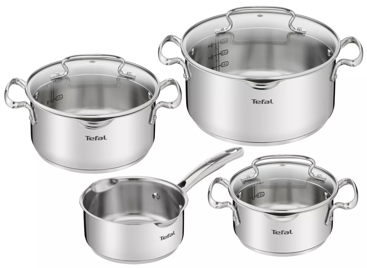 Katlu komplekts Tefal Duetto+ G719S7, nerūsējošais