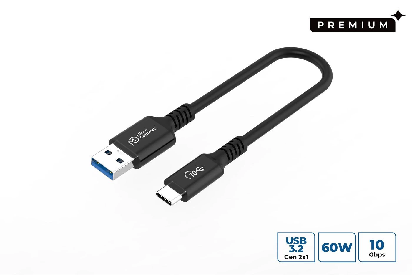 Microconnect USB3.2AC015 USB kabelis USB