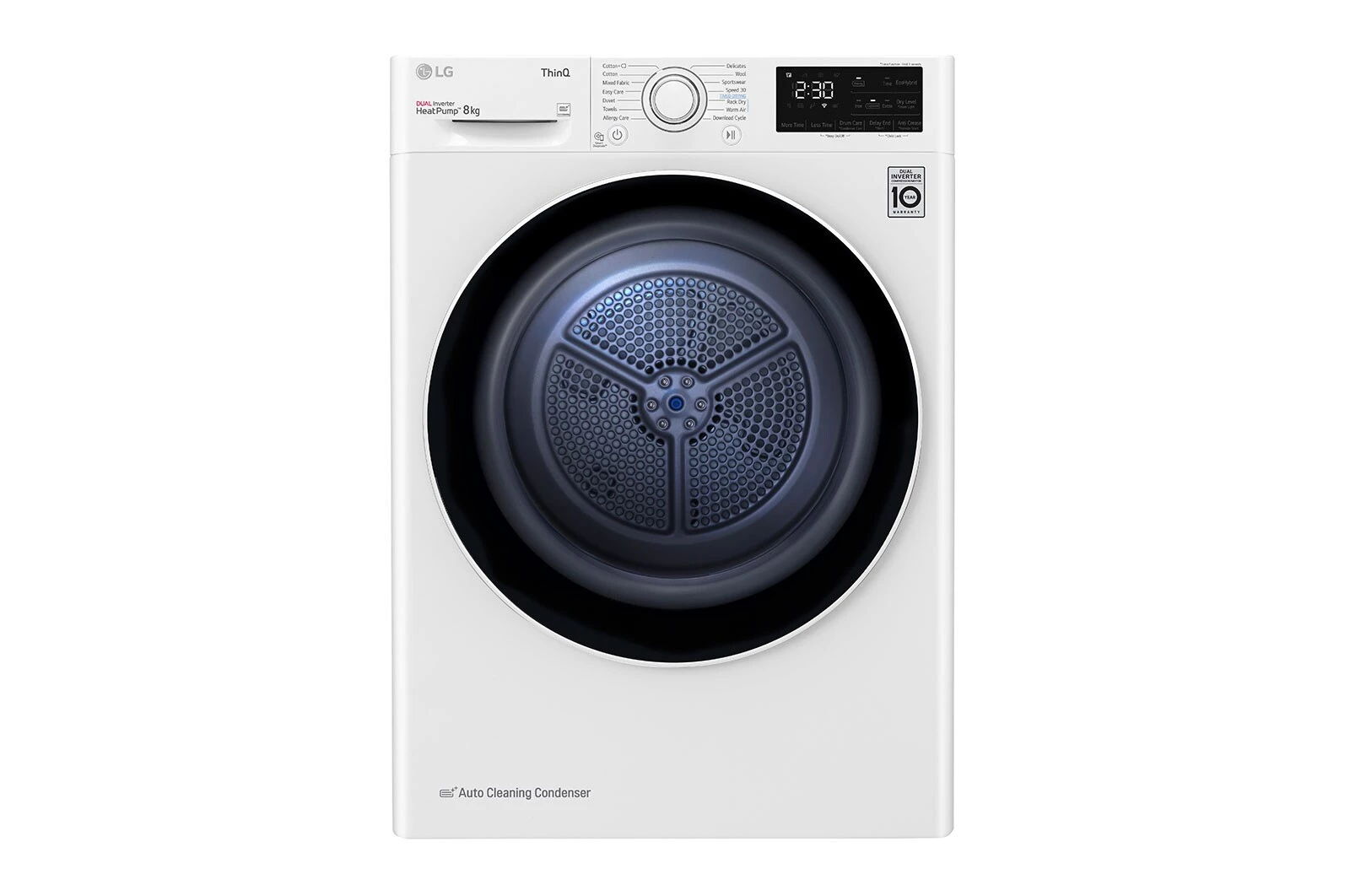 LG RH80V3AV6N veļas žāvētājs Brīvi stāvošs