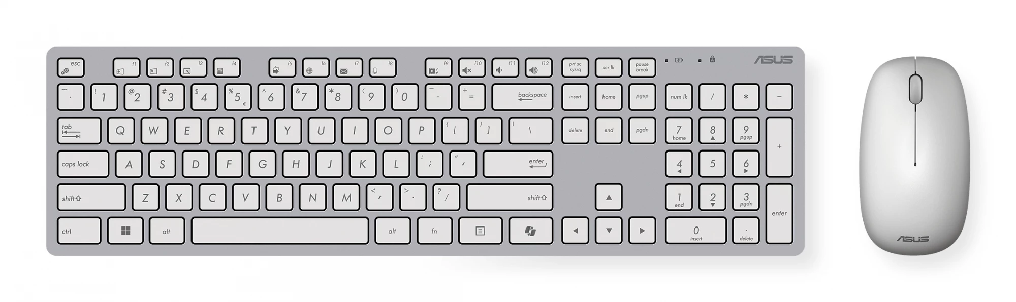 Bezvadu tastatūras un peles komplekts ASUS